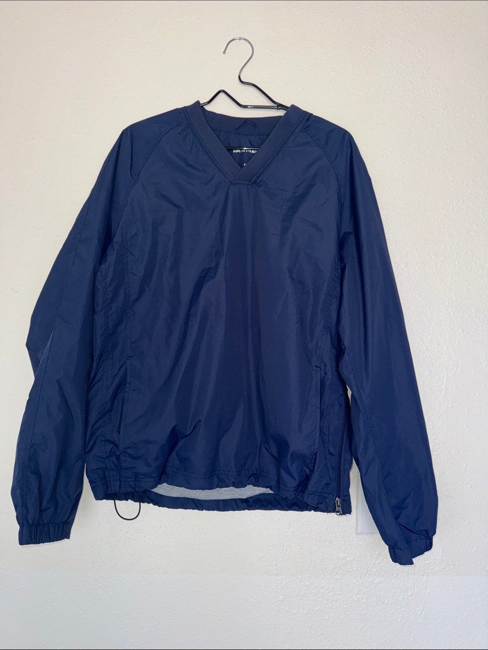 Sport-Tek Navy Pullover Windbreaker Jacket